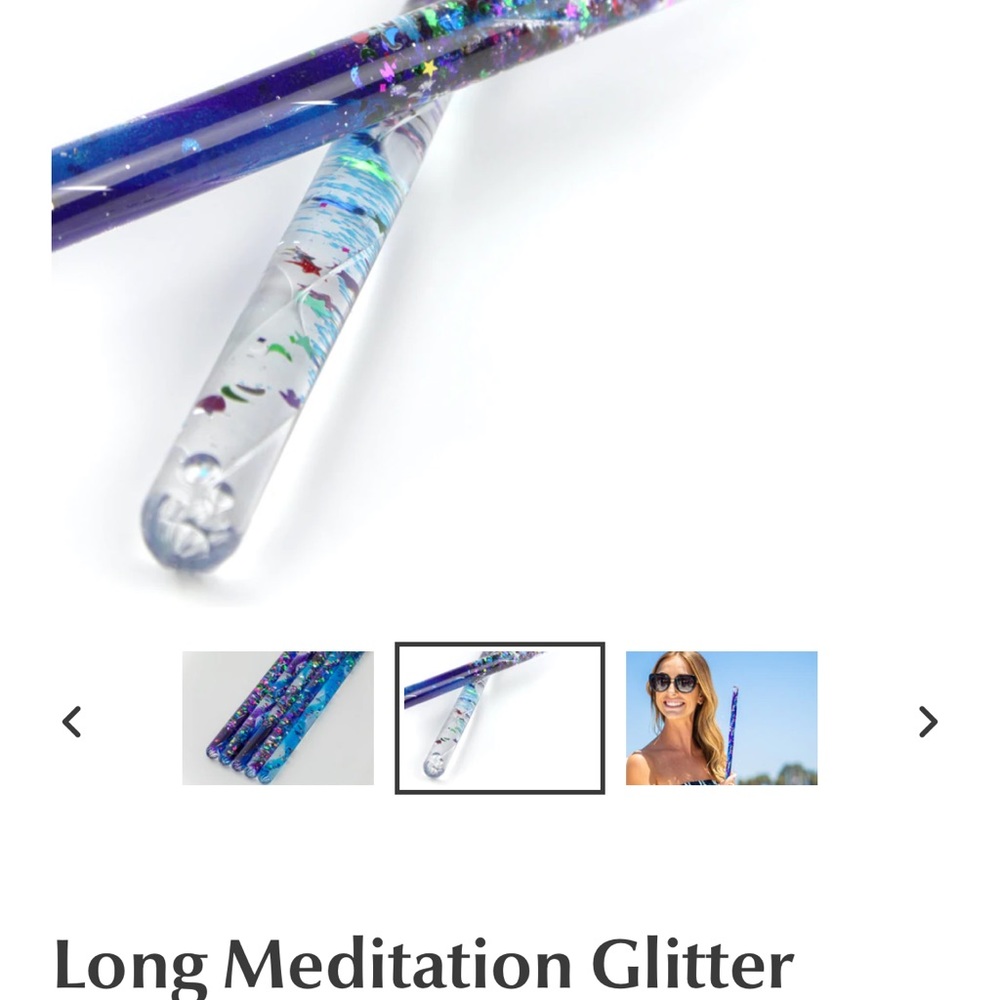 SET OF 3 !!! 🦋 Glitter Meditation Wand 🦋 NWT - Picture 8 of 9